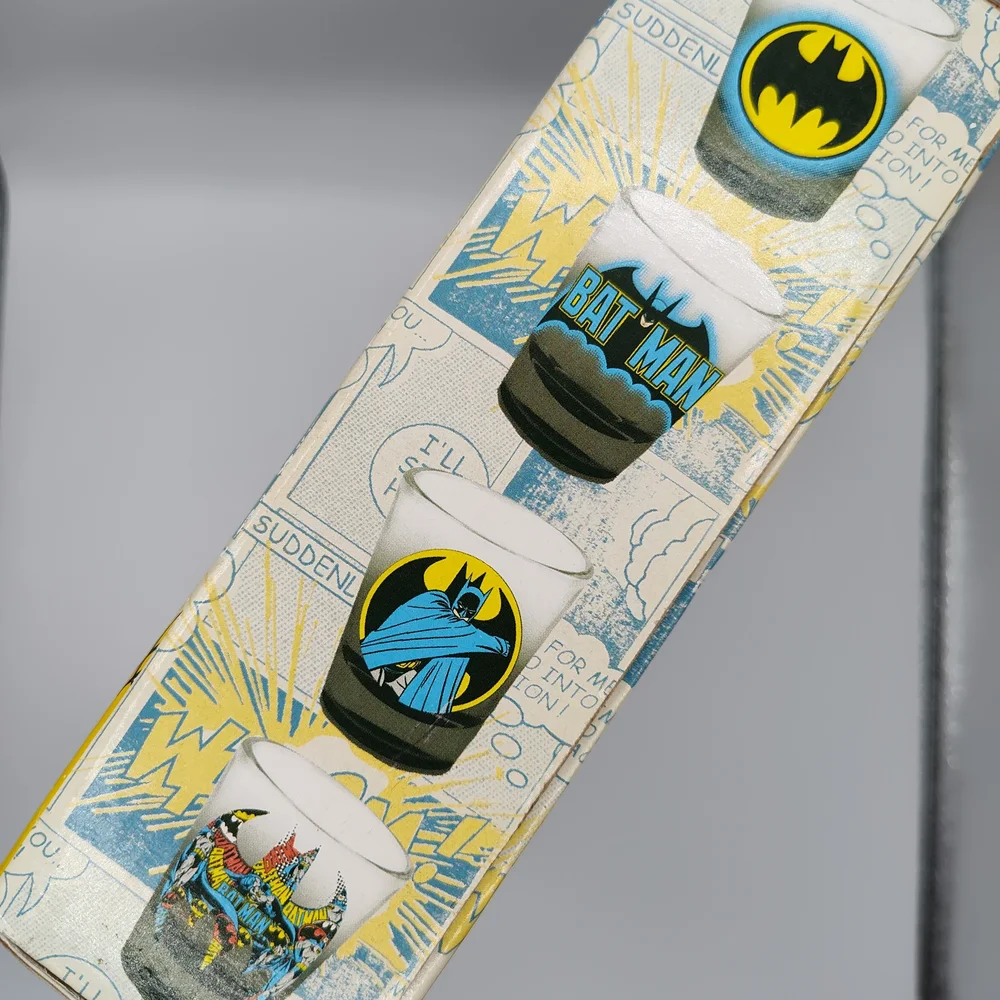 DC Comics Batman NWT 4 Mini Glass Set